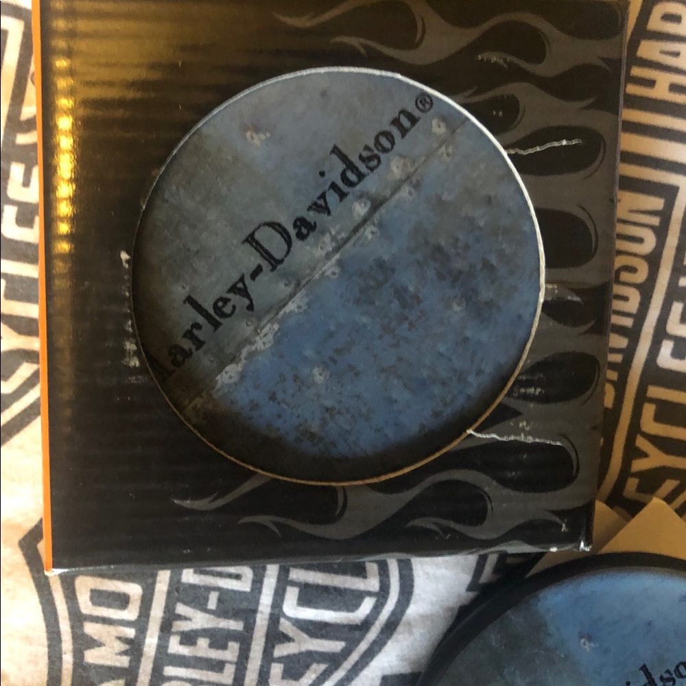 NWT Harley-Davidson ceramic coaster set - Picture 3 of 5